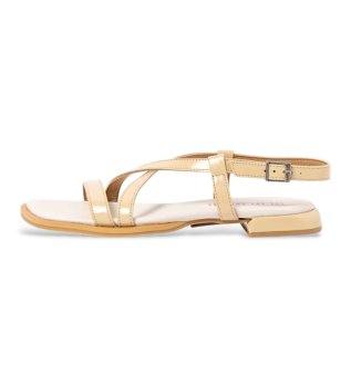 Leather Sandals 2001 Bergamo beige