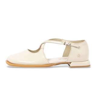 2002 Bergamo beige sandaler i läder beige