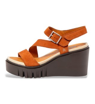 Leather Sandals 2080 Catania orange