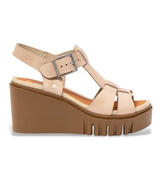 Leather Sandals 2084 Catania beige