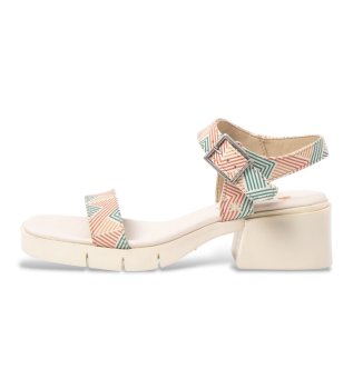 Fantasy beige l�dersandaler