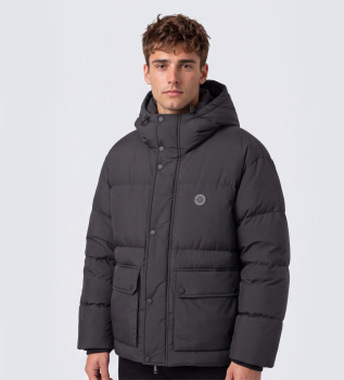 Doudoune matelassée coupe régulière noire