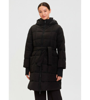 Cappotto con cintura nera