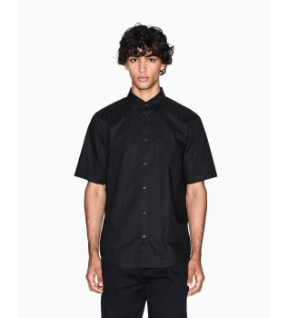 Chemise en jacquard noir