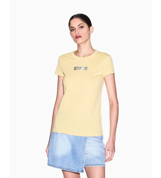 Yellow knitted T-shirt