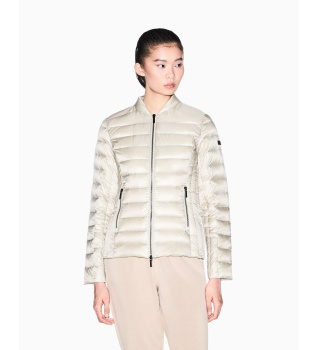 Beżowa kurtka puchowa