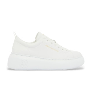 Technical Leather Sneakers white
