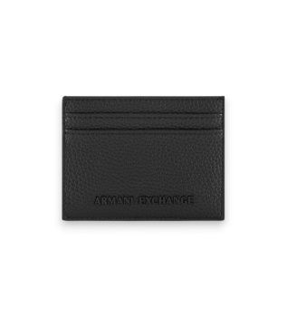 Porte-cartes compact noir, orange
