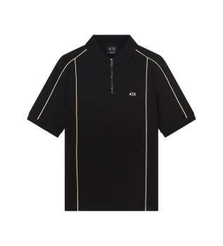 Short sleeve polo shirt black