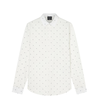 Camisa Monogram AX Cross Logo branca