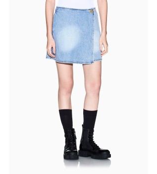 Shorts de lyocell azul