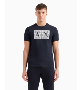 Slim Fit Knit T-shirt navy