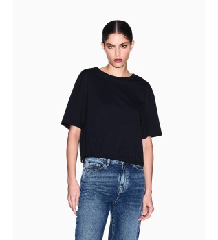 T-shirt � grandes manches noir