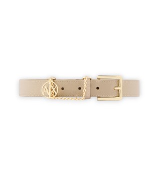 Tong beige riem