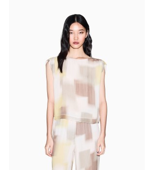 Blusa Boxy multicolor