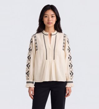 Pidma bluse i beige