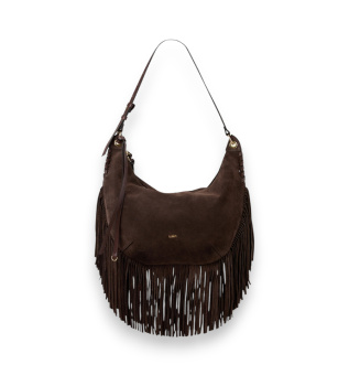 Bolsa Franges com franjas marrom