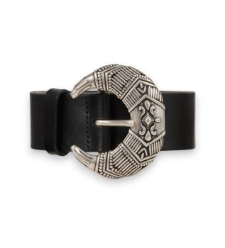 Schwarzer Ledergürtel Bandy