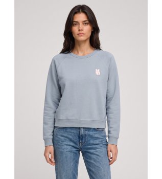 Lichtblauwe Swing-sweater
