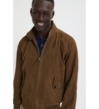 Leren jack G9 donkerbruin