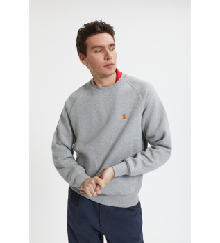 Mikina z logotipom siva