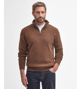 Pull Essential Zip marron