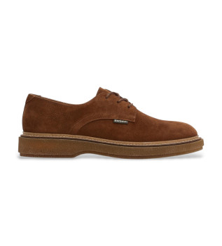 Harefield Derby chaussures en cuir marron