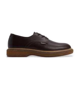 Harefield Derby chaussures en cuir marron