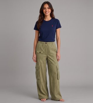 Pantalon en lin Rowane vert
