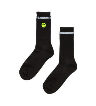 Smile Socken schwarz