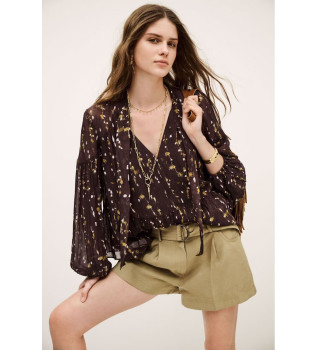 Chemisier brun Kamala