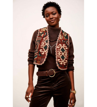 Waistcoat Elton maroon