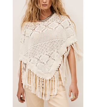 Poncho Sandy bege