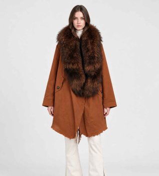 Cappotto doppio marrone