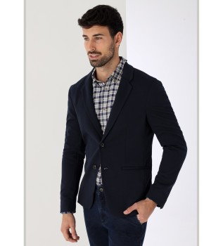 Navy comfortabele casual blazer