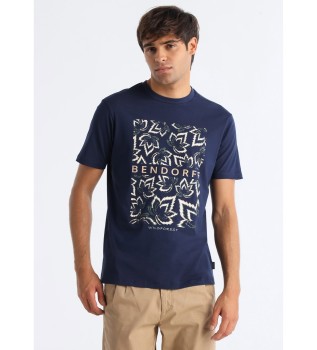 Grafisch T-shirt marinebladeren