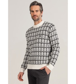 Ternet trje med rullekrave