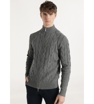 Pull gris tricot eights