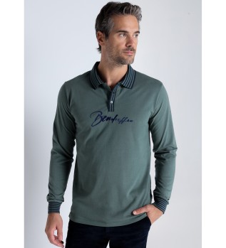 Kurzrmeliges Poloshirt mit Jacquard-Kragen