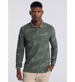 Langrmet grn polo shirt