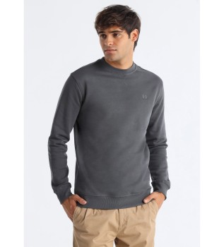 Sudadera Bsica Logo gris