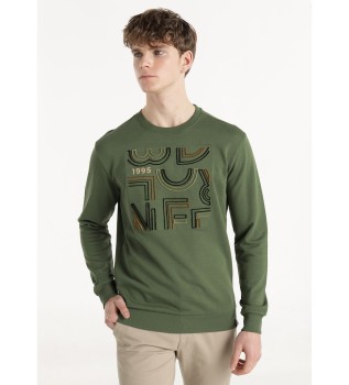 Sudadera grfica flock verde