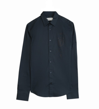 Chemise cintre marine