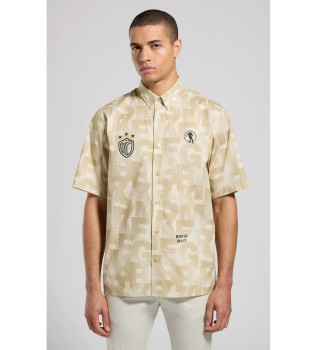 Bedrucktes Hemd in Beige