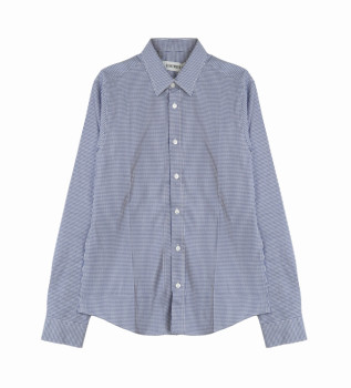 Chemise bleue avec logo