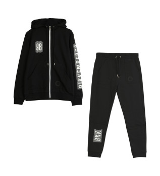 Trningsdragt med logo, sort