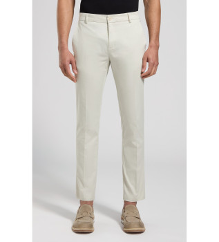 Pantalon slim beige