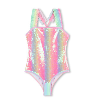 Maillot de bain multicolore � paillettes