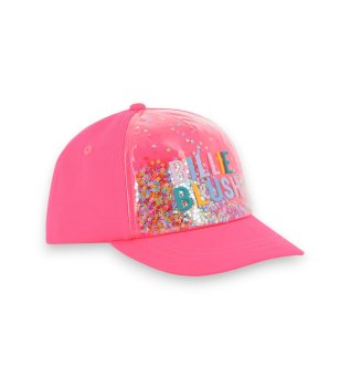 Casquette rose � confettis