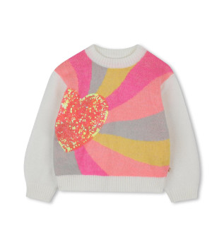 Pullover Love mehrfarbig